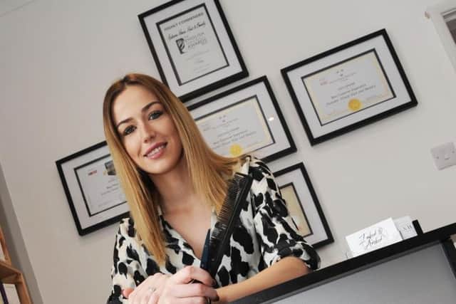 Hayley Meehan, owner of Autumn House Hair and Beauty, on Derby Road, Chesterfield.