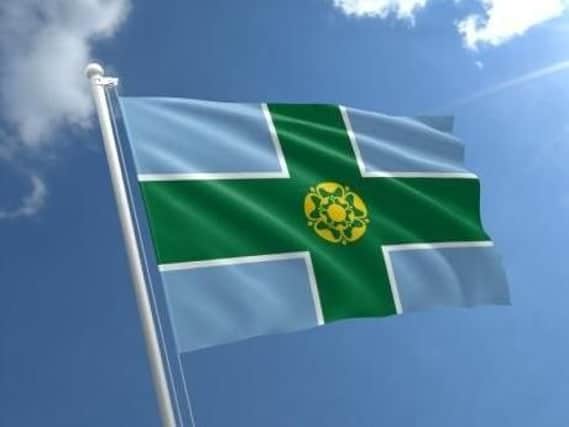 Derbyshire flag.