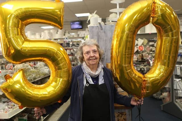 50 years after starting on the market Gill Davies is still going strong. Congratulations Gill!