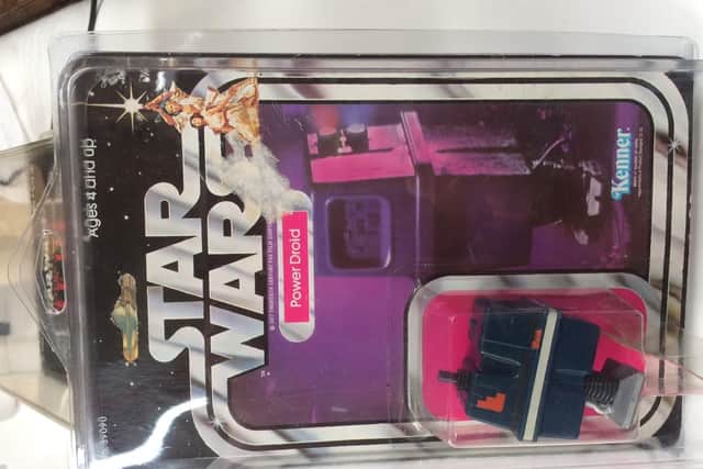A Power Droid Star Wars toy, made in 1977, has a guide price of 50-80.