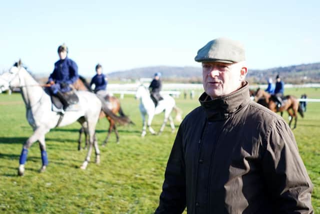 Trainer Willie Mullins, who is bidding to complete the Cheltenham Gold Cup/Grand National double. (PHOTO BY: Alan Crowhurst/Getty Images)