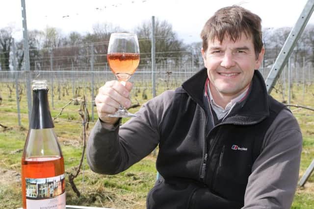 Winemaker Kieron Atkinson of the English Wine Project and Renishaw Hall Wine.