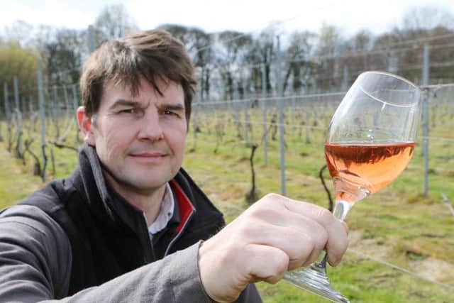 Winemaker Kieron Atkinson of the English Wine Project and Renishaw Hall Wine.