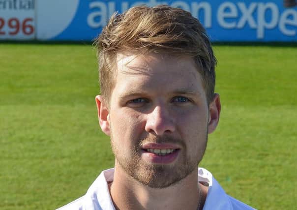 Derbyshire County Cricket Club, pictured is Matt Critchley