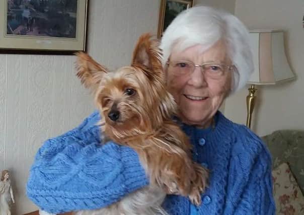 Crich resident Lena Bramley saw her terrier Tiny killed last week after it was attacked by another dog.