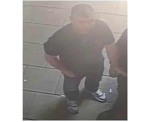 Call police if you recognise this man.