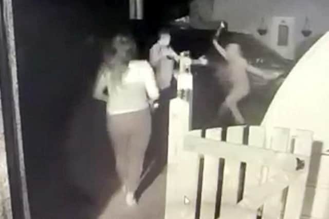 The gang tried to steal Andrew Birch's car but the alarm sounded so he went out to investigate and was then attacked with a machete