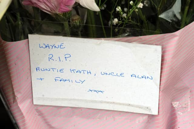Tributes have been left at the scene of a crash in New Whittington on Saturday.