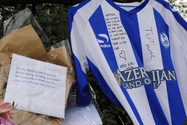Tributes have been left at the scene of the crash in New Whittington, Chesterfield.