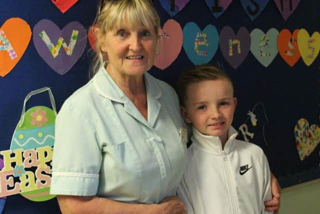 Hayden Hudson, 8, has raised more than 1,600 for the Nightingale Ward at Chesterfield Royal Hospital.
