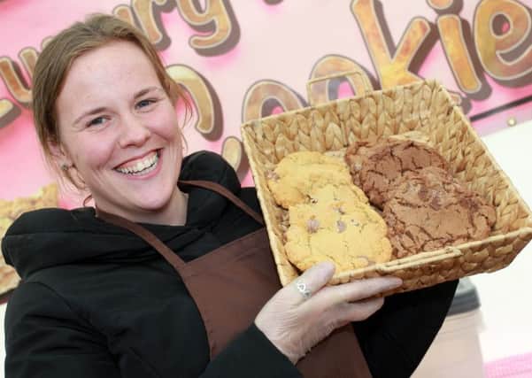 The Great British Food Festival at Hardwick Hall near Chesterfield. Pictured is Freddie-Ann Hall with her cookie stall.