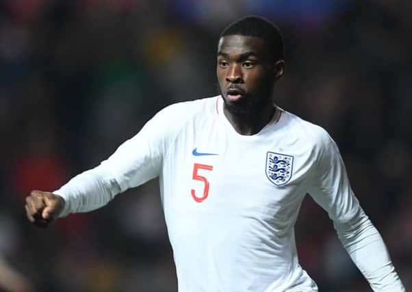 BRISTOL, ENGLAND - MARCH 21: Fikayo Tomori of England during the U21 International Friendly match between England and Poland at Ashton Gate on March 21, 2019 in Bristol, England. (Photo by Harry Trump/Getty Images)