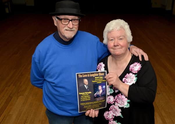 Charity night at North Wingfield Miners Welfare Club in aid of the Stroke Association, pictured are organisers John Edwards and Judy Bowskill