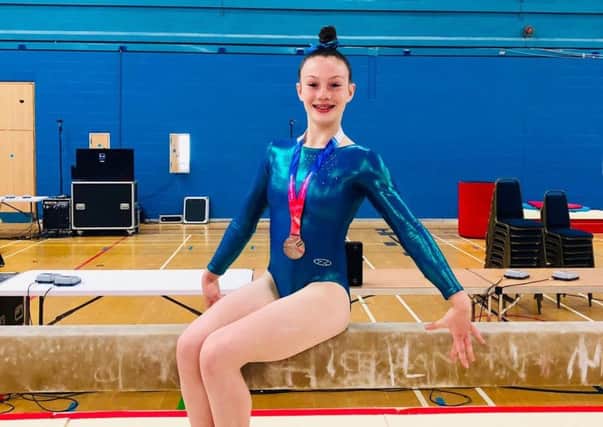 Gymnast Ellie Belbin, 13, who enjoyed the biggest achievement of her career so far.