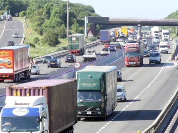 There are delays on the M1 this morning.