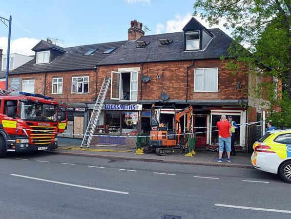 The fire has caused significant damage to a number of properties