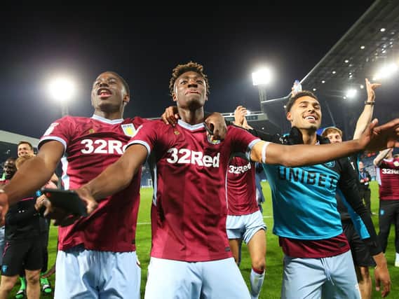 Shutting down Tammy Abraham (centre) will be key to Derby County's hopes.