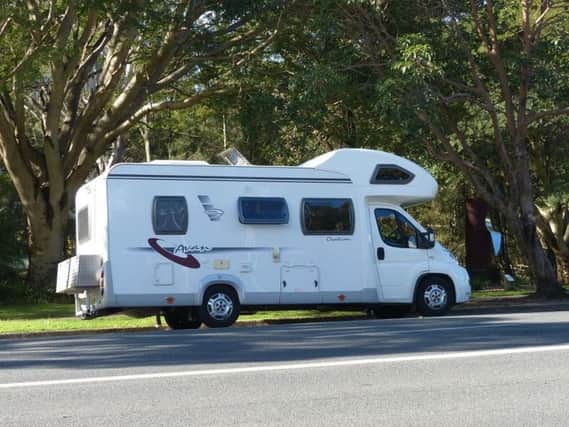 George Racz admitted driving without due care and attention after hitting a cyclist with the mirror of his motorhome following a road rage incident