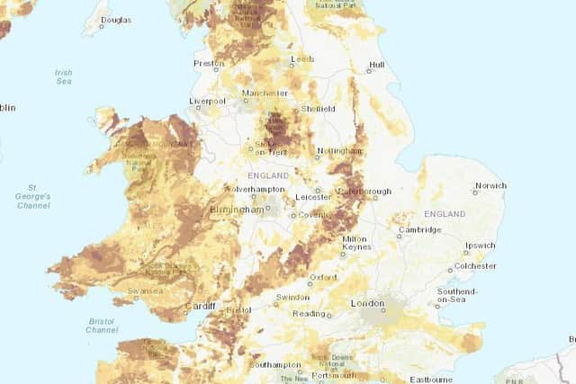 Derbyshire is one of the highest-risk areas for Radon gas.