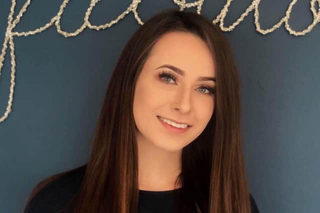 Rebecca McNair, an apprentice beauty therapist from The Therapy Lounge in Hasland.