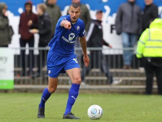 Haydn Hollis in action for Chesterfield.