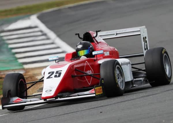 Debutant Nicolas Varrone in action at Silverstone for the Hillspeed F3 team. (PHOTO BY: Jakob Ebrey Photography)