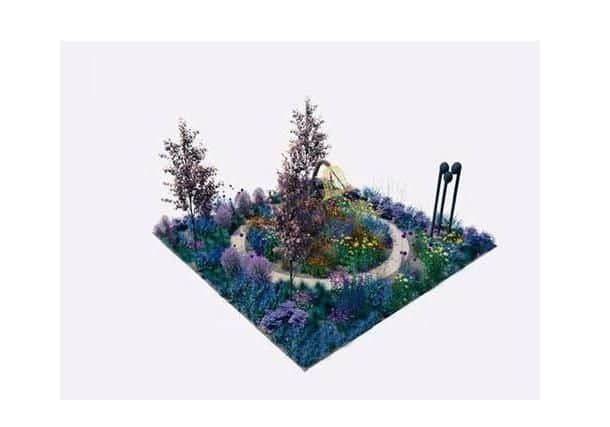 'The gardens overall design, carefully chosen plants and meaningful features represent the fear, strength, love and vulnerability families experience during diagnosis and treatment.'