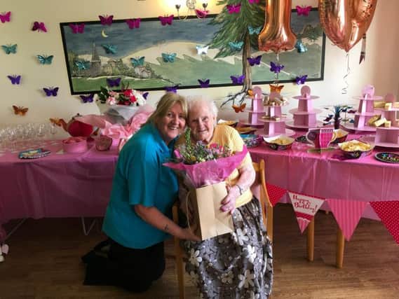 Ada celebrates her 104th birthday.
