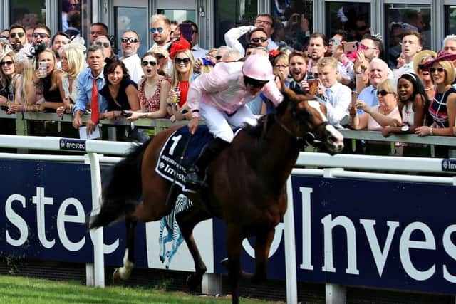 Anthony Van Dyck, tipped in this column by our expert Richard Silverwood, powers to victory in the Investec Derby at Epsom. (PHOTO BY: Andrew Redington/Getty Images).
