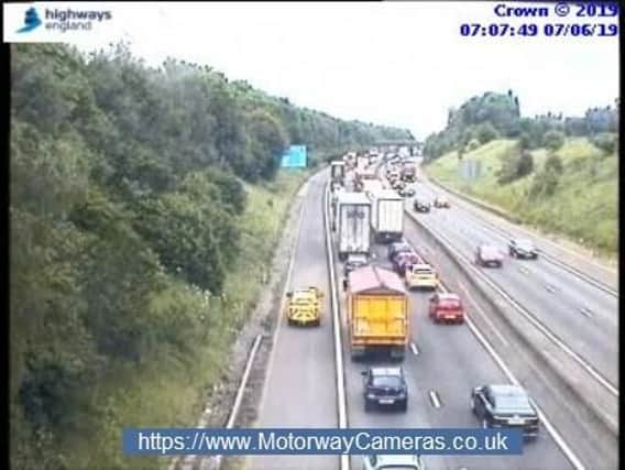 The M42 this morning.