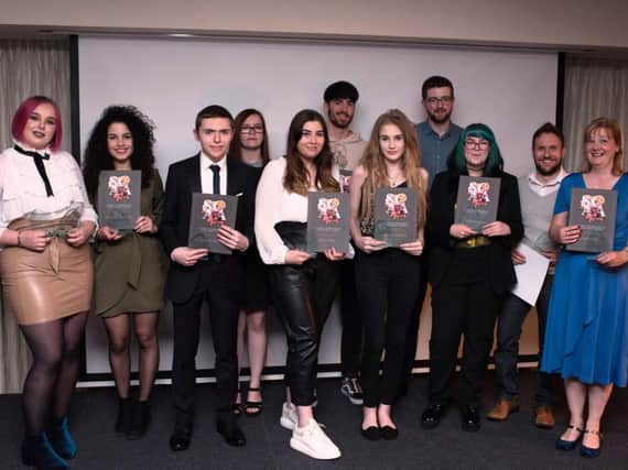 All the winners at the Chesterfield College student awards.