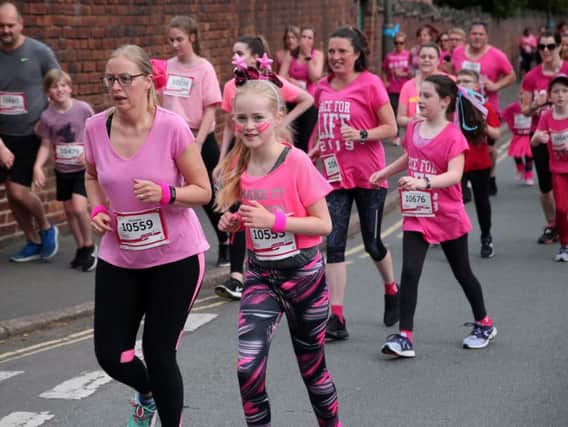 Chesterfield Race for Life on Sunday.