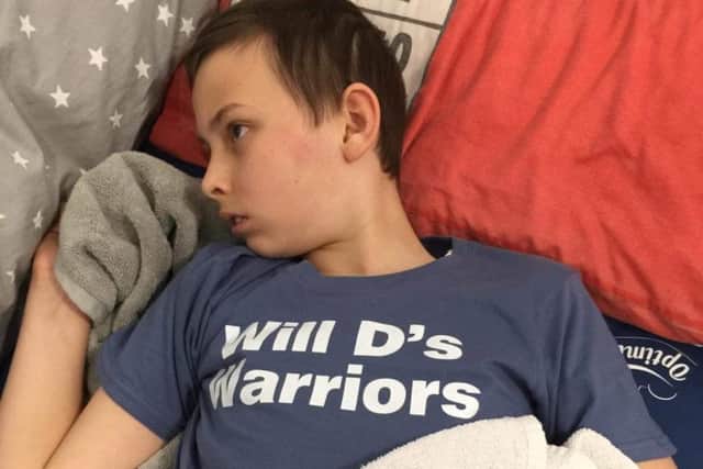 William was diagnosed with ALD 18 months after he started experiencing problems at school.