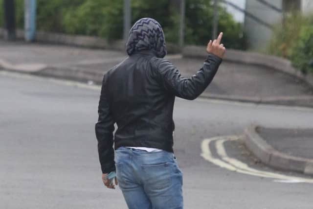 Ali El-Aridi, 23, of Stubbin Lane, Sheffield, leaves Chesterfield magistrates' court on bail after he was found guilty of two counts of possessing extreme pornography including a horse and a dead cat.