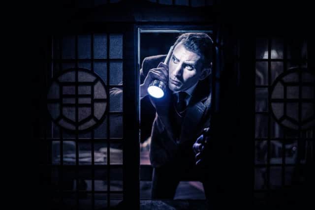 Geoff Arnold takes the role of Detective Sgt Trotter in The Mousetrap.