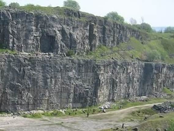 Horseshoe Quarry in Stoney Middleton is a popular spot for climbers.