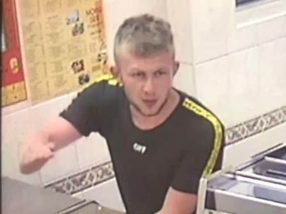 Police would like to speak to the man pictured in connection with the incident.