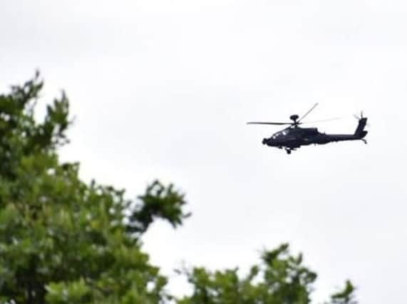 Apache helicopter over Sheffield - Credit: Mark Walton