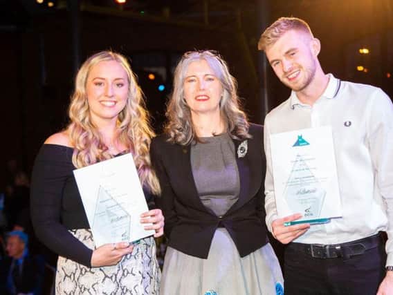Student of the Year was James Whitchurch and Apprentice of the Year Ellie Ball with Mandie Stravino.