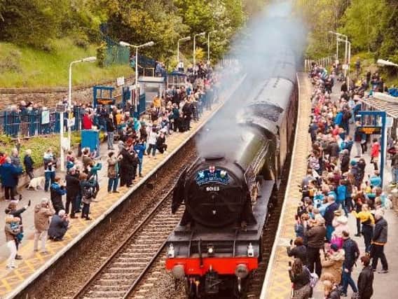The Flying Scotsman is to pass through Chesterfield on Saturday.