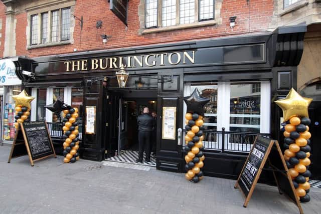 The Burlington pub, off Burlington Street, in Chesterfield town centre.