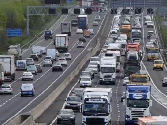 There are delays on the M1 near Chesterfield. Stock image.