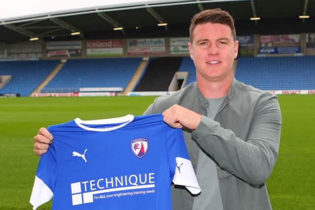 Anthony Gerrard returned to the Proact today to become a Spireite (Pic: Tina Jenner)