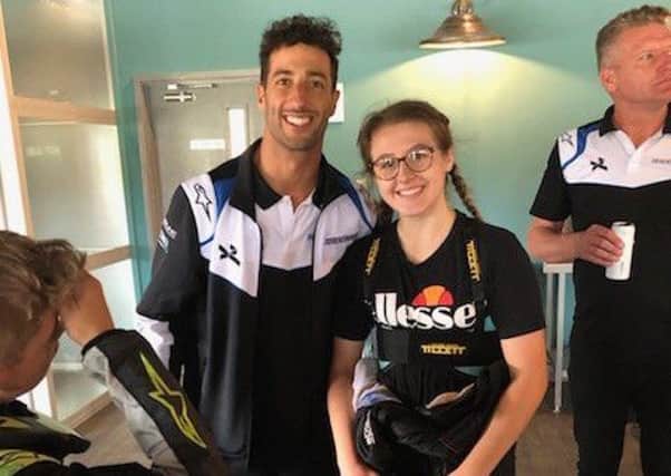 Up-and-coming karter Millie Hart meets Australian Formula One ace Daniel Ricciardo.
