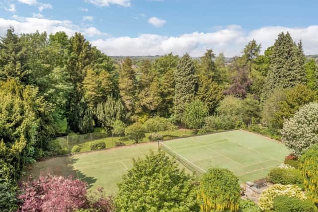 The property includes its own tennis court