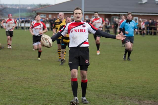 Chesterfield Panthers v Keyworth With the game beyond doubt showboating was the order of the day as another try is scored Photo By James Williamson