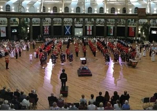 Military tattoo at Devonshire Dome, Buxton.