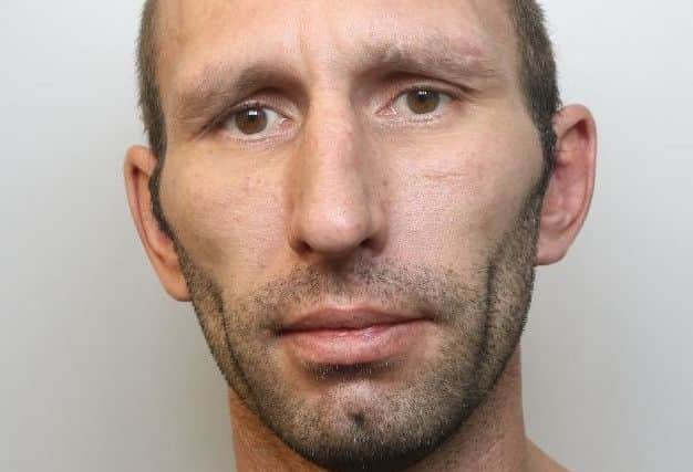 Pictured is Graham Gardiner, 40, of Chesterfield Road, Shuttlewood, has been jailed for 45 months after he was found guilty of assault occasioning grievous bodily harm.