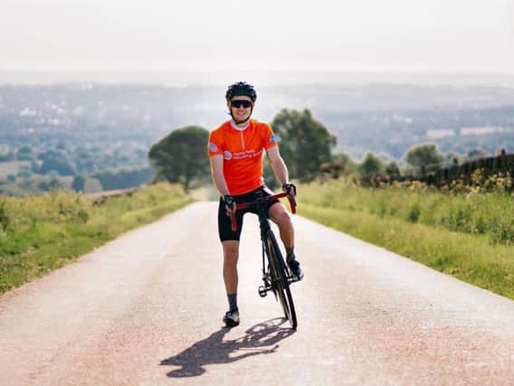 Chesterfield cyclist Adrian Beckett, who survived meningitis, now has his sights set on getting to the top of Mount Everest  on a bike!
