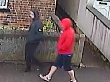 Police have issued images of two men they want to speak to in connection with the incident.